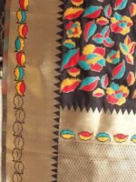 Kimkhwab Banarasi Black art-silk Dupatta - Image 3