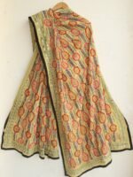 Light-Yellow Viscose Fulkari Dupatta