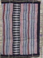 Madder-Red Bagru printed Chanderi sari - Image 3