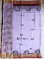 Mauve Warli-Linen Sari - Image 4