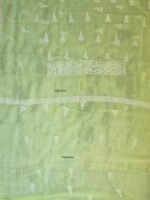 Mindaro-Yellow Georgette Chikankari Dress-material - Image 4