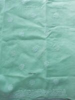 Mint-Green cotton Chikankari Buta Suit - Image 4