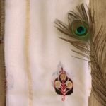Mochi Takka Handembroidered Chanderi Dupatta
