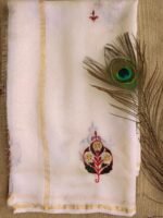 Mochi Takka Handembroidered Chanderi Dupatta