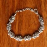 Monkey Design Oxidized silver Bracelet