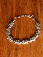 Monkey Design Oxidized silver Bracelet