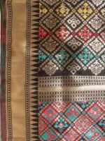 Multicolour Meenakari Banarasi on Black art-silk Dupatta - Image 2
