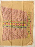 Multicolour Phulkari Embroidered Fawn-Brown Salwar Fabric - Image 2