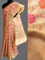 Off-White Kora Banarasi Sari
