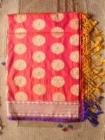 Orange Imitaion-Katan Banarasi Dupatta - Image 3