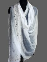 Paisley Mukaish Embroidery Georgette Dupatta - Image 2