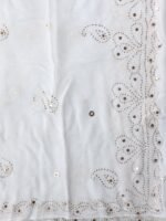 Paisley Mukaish Embroidery Georgette Dupatta - Image 3