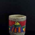 Paper Mache Madhubani Pen Stand