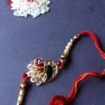 Metallic Peacock Rakhi