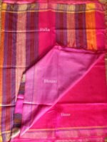 Pink Bhagalpuri Dupion Silk Sari - Image 3