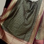 Pink Border, Black Banarasi Dupatta