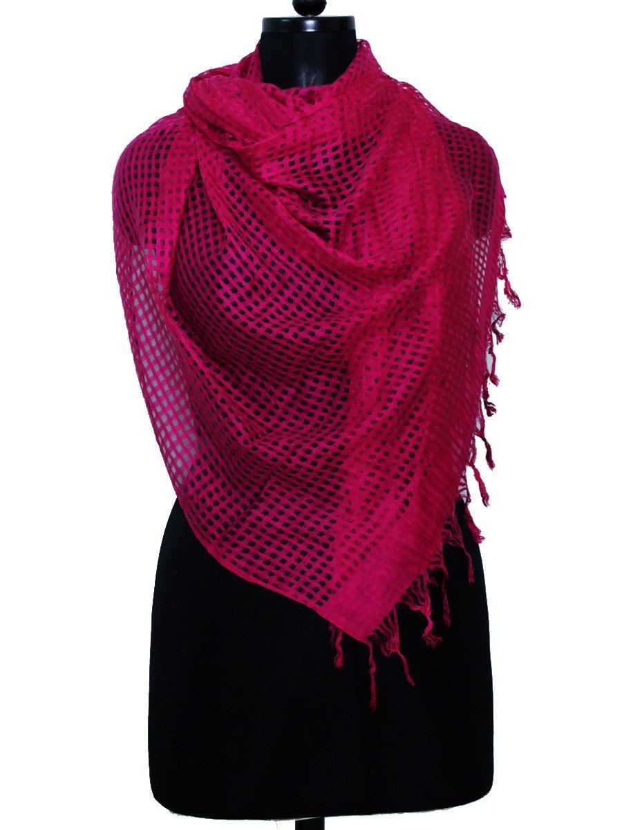 pink-jute-stole.jpg Pink Jute Wrap - Image 1