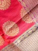 Pink Imitation-Katan Banarasi Duppata - Image 2