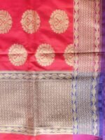 Pink Imitation-Katan Banarasi Duppata - Image 3