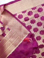 Purple Banarasi Dupatta - Image 2
