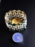 Rectangular, Crystal Tea-light Candle Holder - Image 3