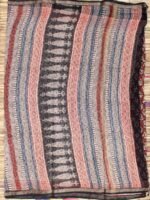 Red and Black Block-printed Kota cotton Saree - Image 4