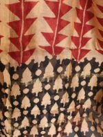 Red, Black Block Printed Silk-cotton Suit - Image 2