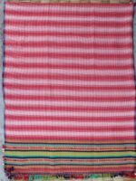 Red and white pure cotton Bhujodi dupatta - Image 3