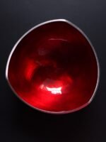 Red Enameled Multipurpose Metal Bowl - Image 3