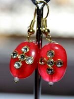 Kundan work on Red onyx