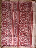 Red Madhubani Ivory Bhagalpuri Semi-Silk Sari - Image 2