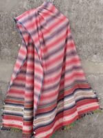 Red, white, blue Bhujodi Pure cotton Dupatta