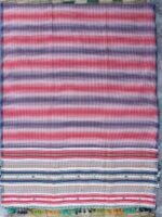 Red, white, blue pure-cotton Bhujodi dupatta - Image 3