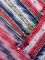 Red, white, blue Bhujodi Pure cotton Dupatta - Image 2