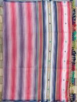Red, white, blue Bhujodi Pure cotton Dupatta - Image 3