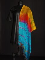 Beads Border Chiffon Shibori-Laheriya Dupatta