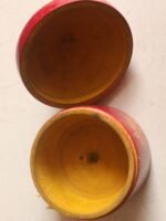 Handcrafted Medium Wooden Kumkum Box - Image 2