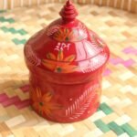 Handcrafted Medium Wooden Kumkum Box