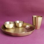 Handcrafted Brass Dinner-Thali set of 5