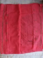 Tomato-Red 3pc Cotton chikankari dress-material - Image 4