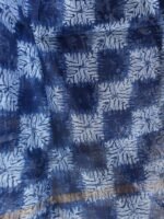 White and indigo Silk-cotton 3pc ladies Suit - Image 3