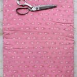 White and Pink Sanganeri Print cotton fabric
