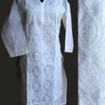 White Chikankari Cotton Ladies Kurta