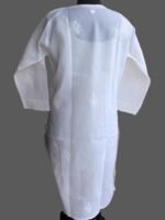 White paisley Chikankari embroidered Ladies kurta - Image 2