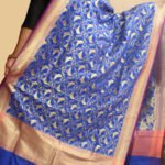 Bird-motif-blue-banarasi-dupatta-Shilphaat