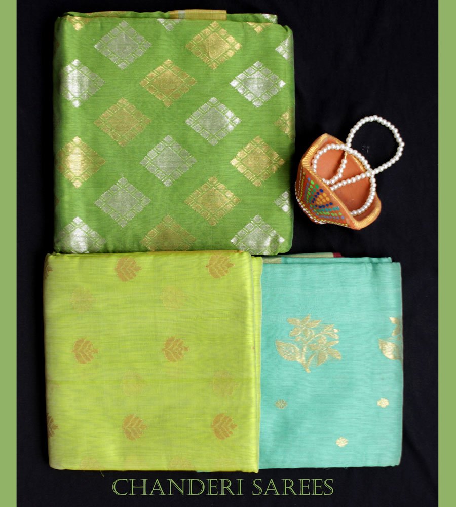 Chanderi-handwoven sarees