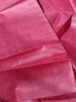 China-Pink-pure-Bhagalpuri--tassar-silk-Fabric