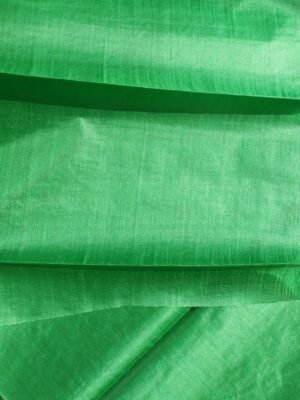 Emerald-Green-Bhaglpuri-Paper-Tasar-Silk-kurta-fabric at Shilphaat