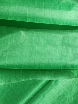 Emerald-Green-Bhaglpuri-Paper-Tasar-Silk-kurta-fabric at Shilphaat
