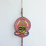 Green Kathakali face Door-hanging
